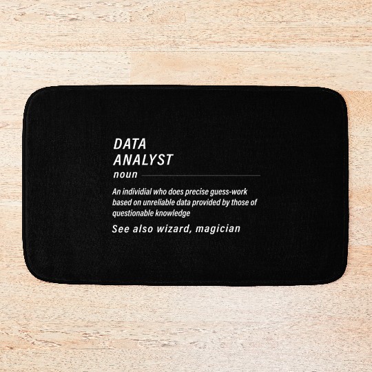 Funny Data Bath Mats for Data Analysts Gift Men