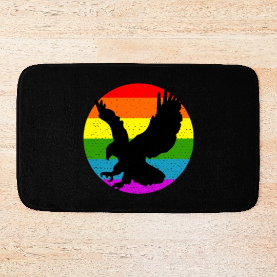 Rainbow Hawk Bath Mats