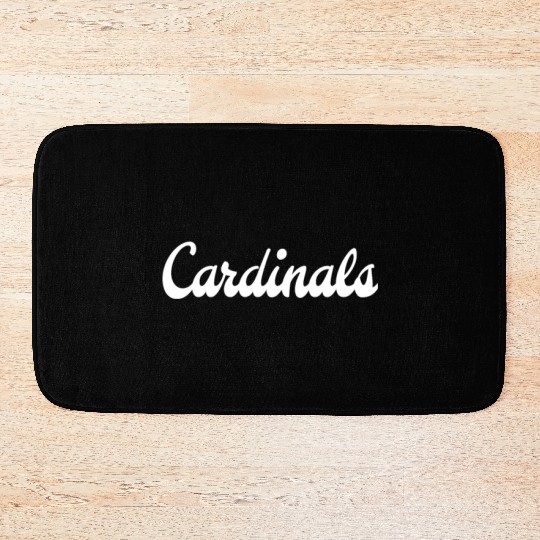 St Louis Cardinal Cardinals Sports Fan Text Design Bath Mats
