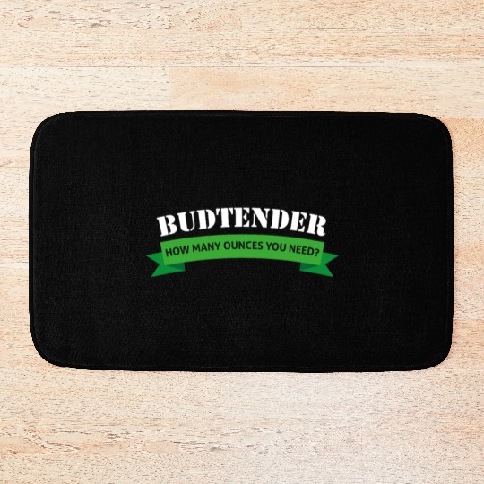 Budtender Design Hemp Dispensary Medical Marijuana Bath Mats