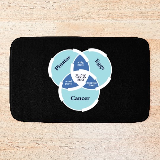 Funny We can beat it Cancer Survivor Gift Bath Mats
