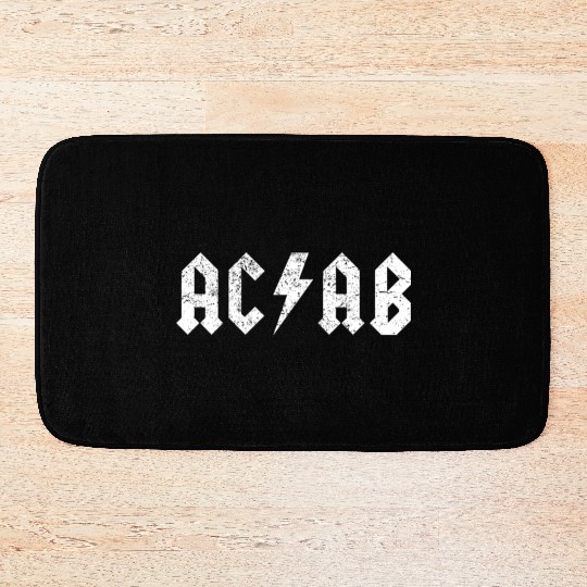 ACAB Punk A.C.A.B. All Cops Antifa Riot Bath Mats