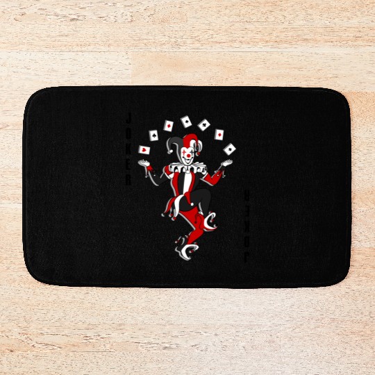Joker Joggling Card Bath Mats