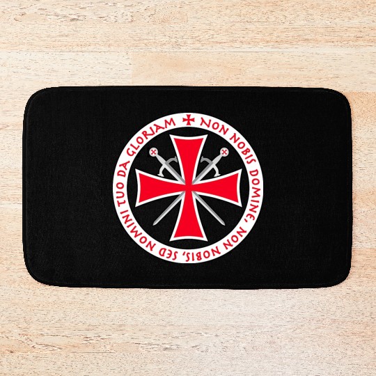 Knights Templar Cross Seal Bath Mats