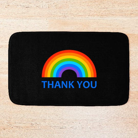 NHS thank you rainbow Bath Mats