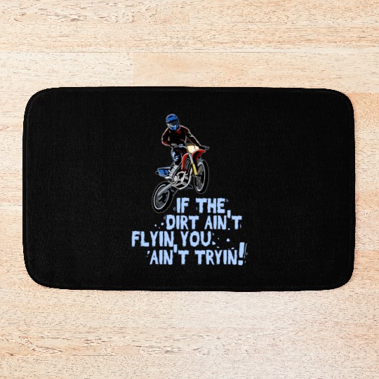 Funny Dirt Bike Out Motocross Gift Cool Dirt Bike Bath Mats