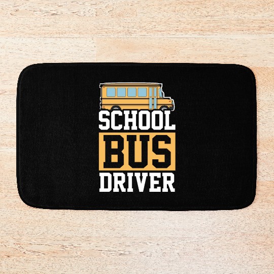 Bus Driver School Bus Bath Mats