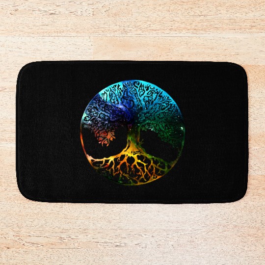 Tree of Life Mandala Bath Mats
