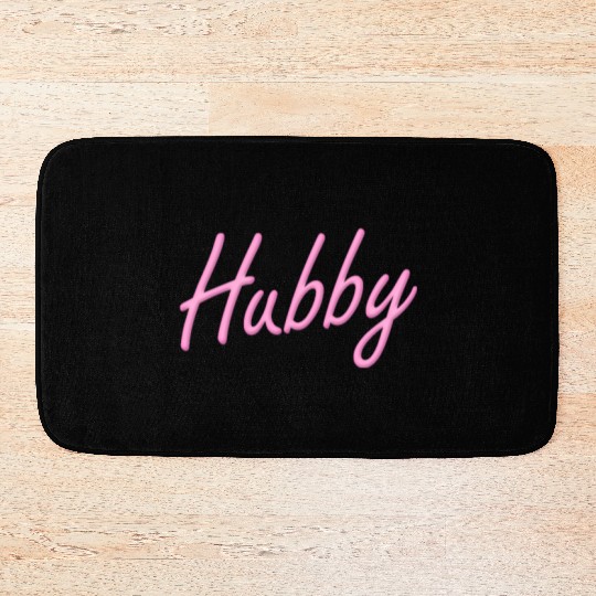 Hubby Neon - Pink Bath Mats