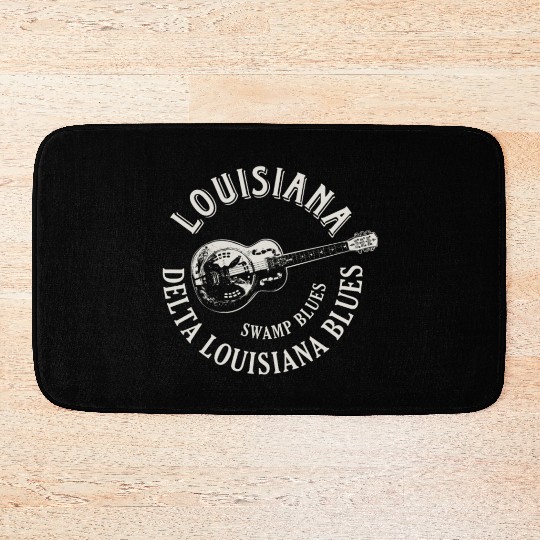 Louisiana Delta Blues Swamp Blues Guitar Bath Mats