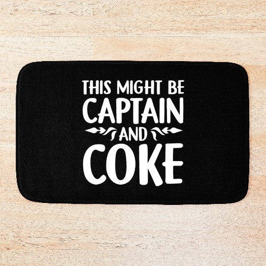 Captian and Coke alcohol lover drinker Bath Mats