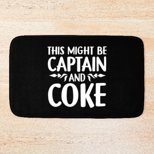 Captian and Coke alcohol lover drinker Bath Mats