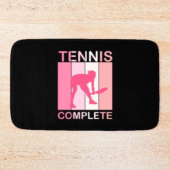 Tennis woman complete gift girl Bath Mats