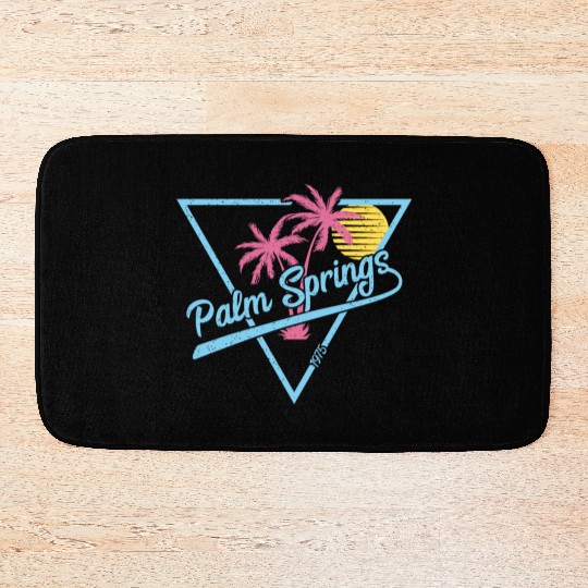 Palm Springs Vintage Retro 1975 Bath Mats