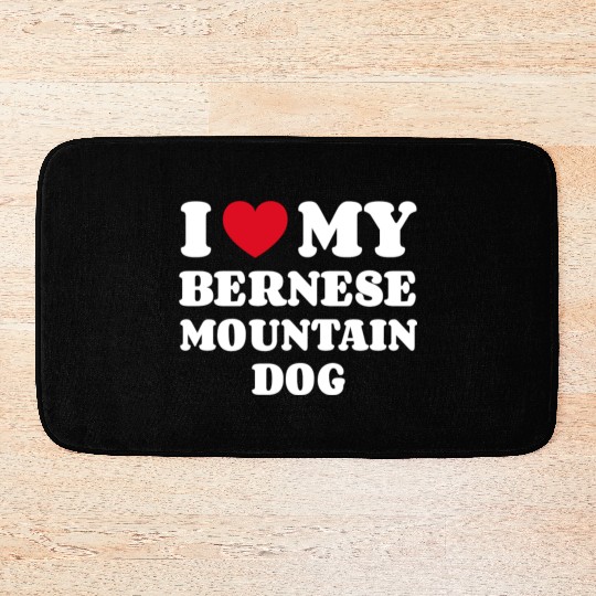 Bernese Mountain Dog Bath Mats
