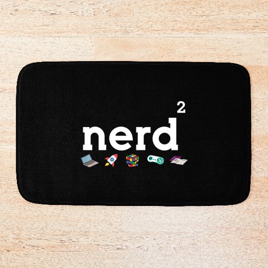Nerdy - Nerd Squared - Nerd Loves Science, Gaming Bath Mats
