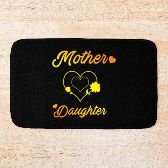 Mother and daughter mothers day love daughters mom Bath Mats