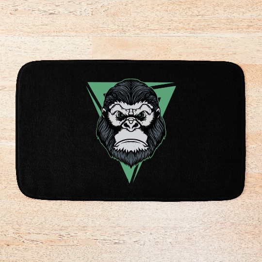Gorilla Tattoo Art Bath Mats