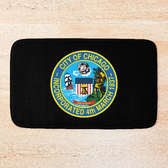 Seal of Chicago, Illinois Bath Mats