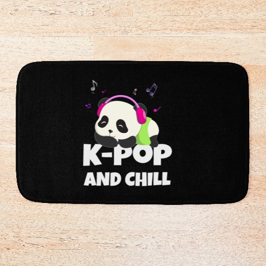 K-POP and chill. Black #2 Bath Mats
