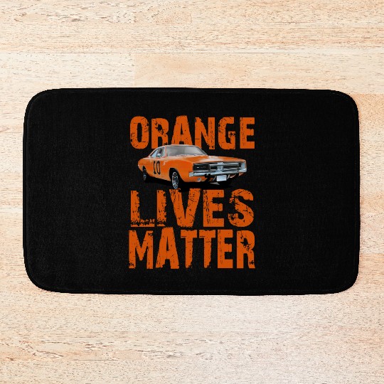 General Lee Dukes Of Hazzard Retro Orange Lives Bath Mats