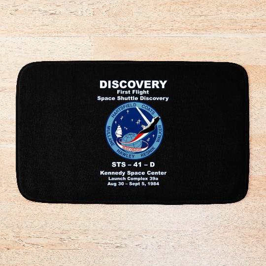 NASA Space Shuttle STS-41-D Vintage Crew Bath Mats