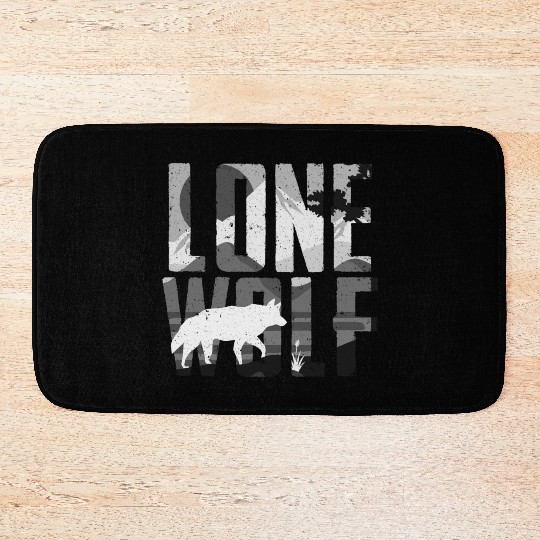 Lone Wolf Gift Bath Mats