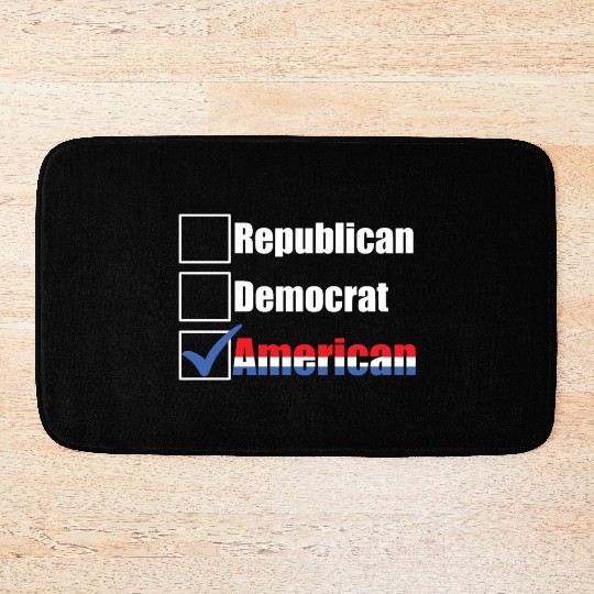 Republican Democrat American Patriotic Anti Bath Mats