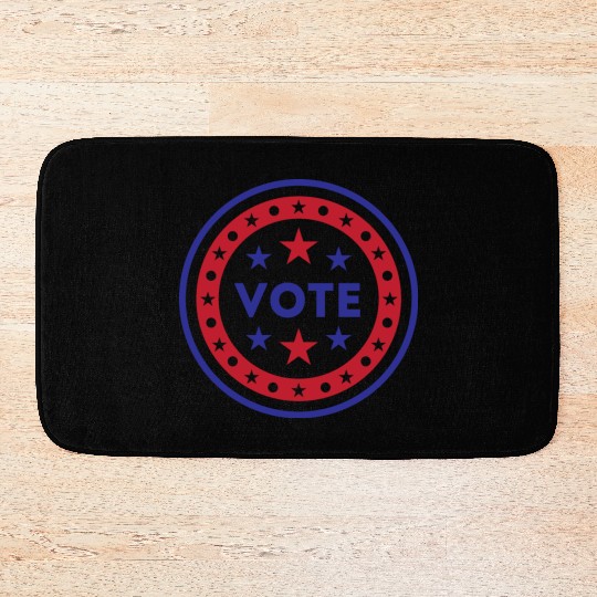 Vote US Election 2020 stars and stripes Bath Mats