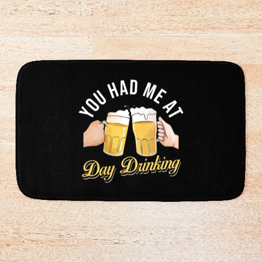 Day Drinking Beer Bath Mats