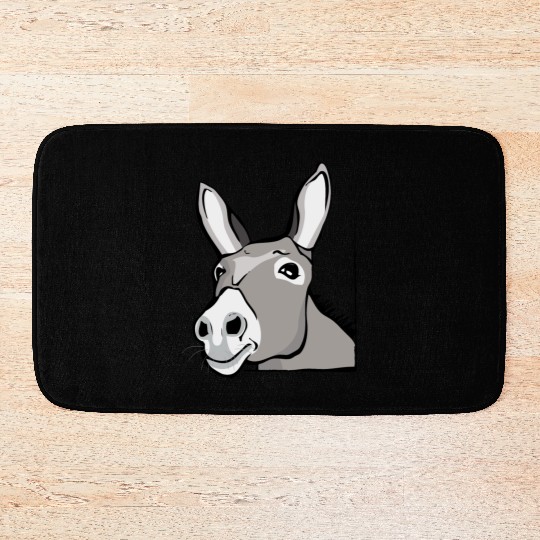 Funny Donkey House Donkey Farm Animal Gift Bath Mats