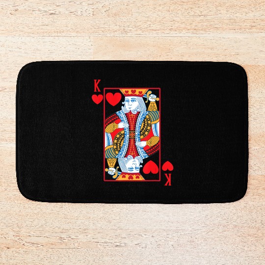 Halloween Playing Card Costume KING OF HEARTS Bath Mats