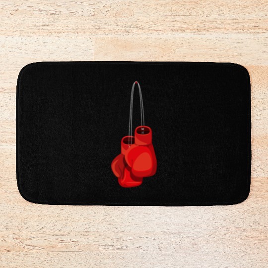 Retro Vintage Boxing Gloves Boxer Boxing Club Usa Bath Mats