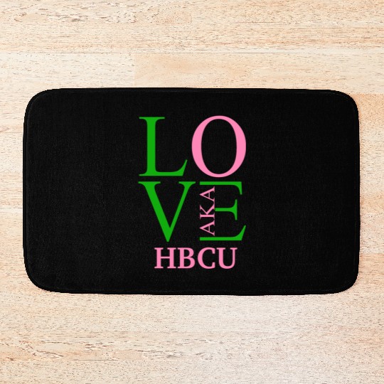 Hbcu Love Aka Paraphernalia For Soror Aphla Access Bath Mats