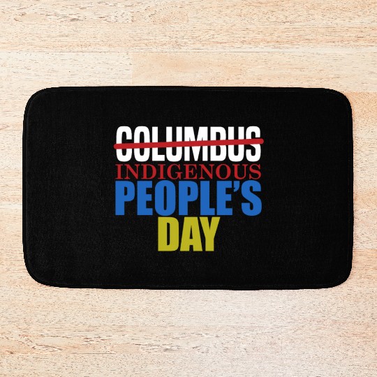 Columbus Indigenous People's Day Indian Native Ame Bath Mats