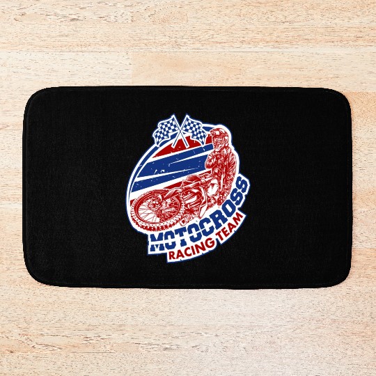 Motocross Racing Team Bath Mats