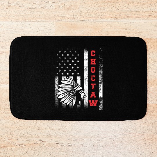 Choctaw Flag US USA Native American Indian Gift Bath Mats
