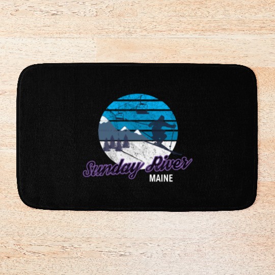 Sunday River Newry Maine New England Ski Snowboard Bath Mats