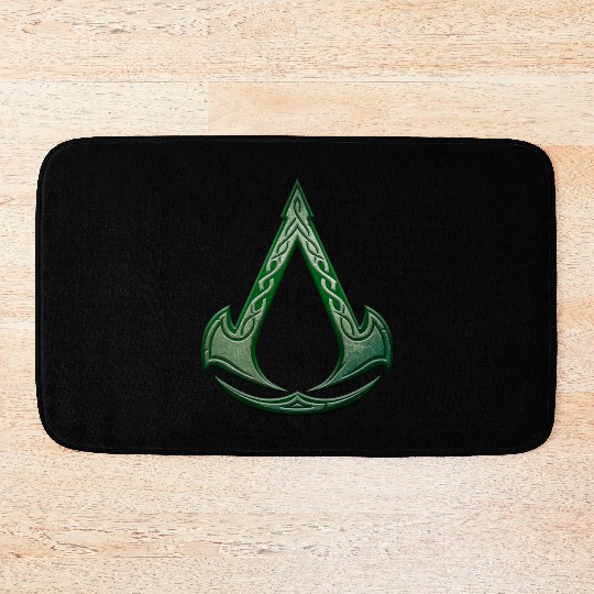 valhalla assassin logo Bath Mats