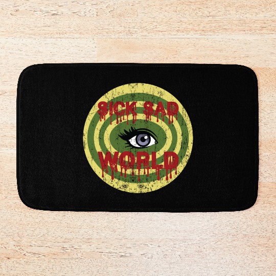 Daria Sick Sad World Drippy Text Eye Logo Bath Mats