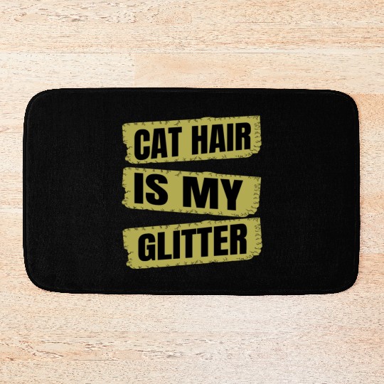 funny cat funny sayings play cat mom cat face Bath Mats