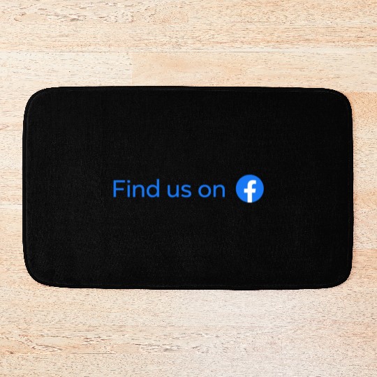find us on facebook Bath Mats