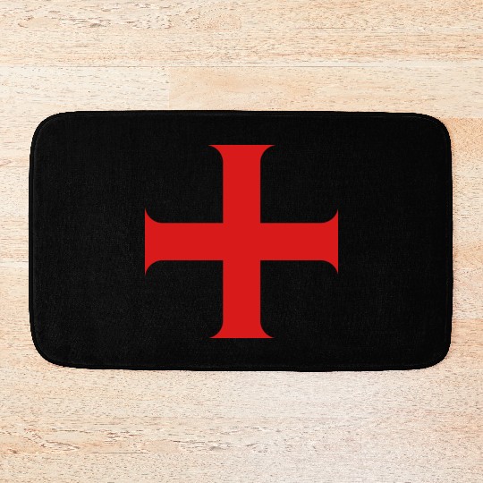 Knights Templar Cross Bath Mats