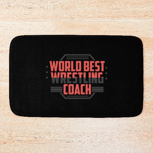 Worlds Best Wrestling Coach - Wrestling Bath Mats