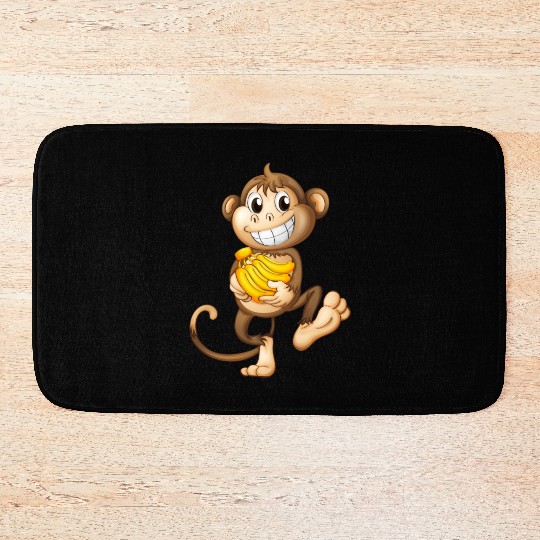 Monkey banana Bath Mats