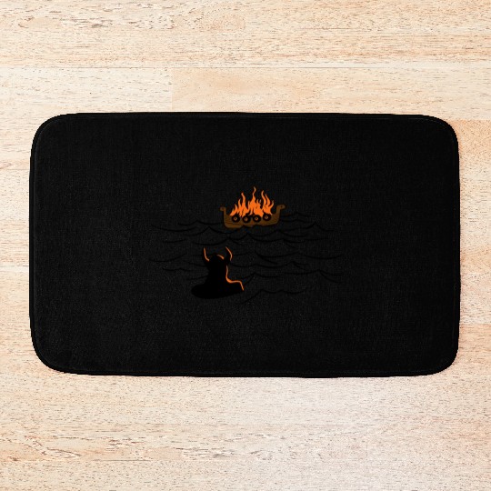Viking Funeral Bath Mats