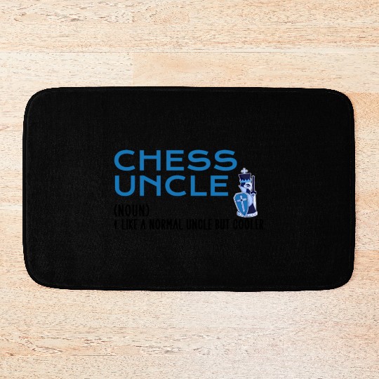 chess uncle Bath Mats