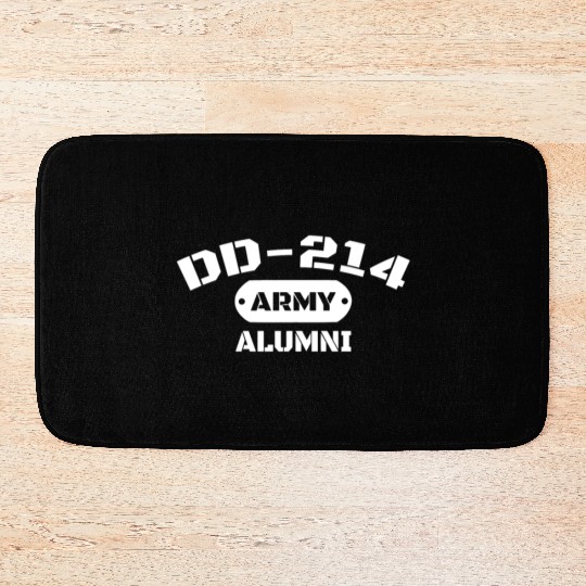 Dd-214 Us Army Alumni Men And Women Bath Mats