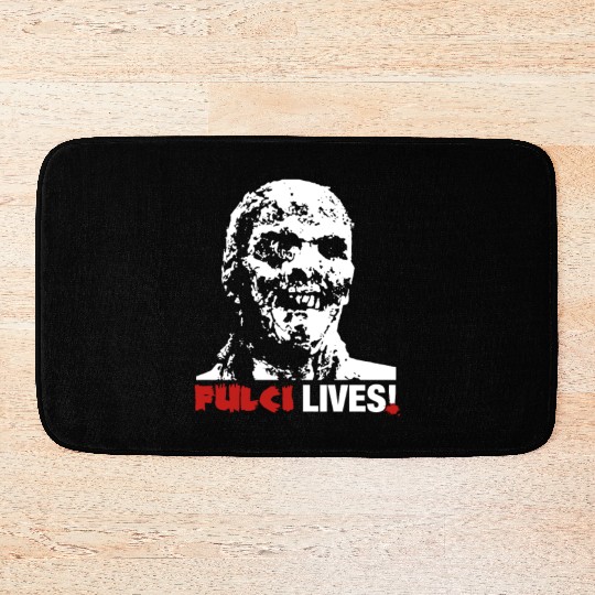 Fulci Lives Zombie Italian Horror Movie Fan Bath Mats