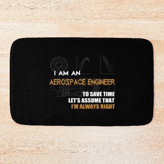 Aerospace Engineer Bath Mats